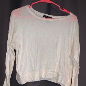 Cream and neon speckled long sleeve tee Forever 21